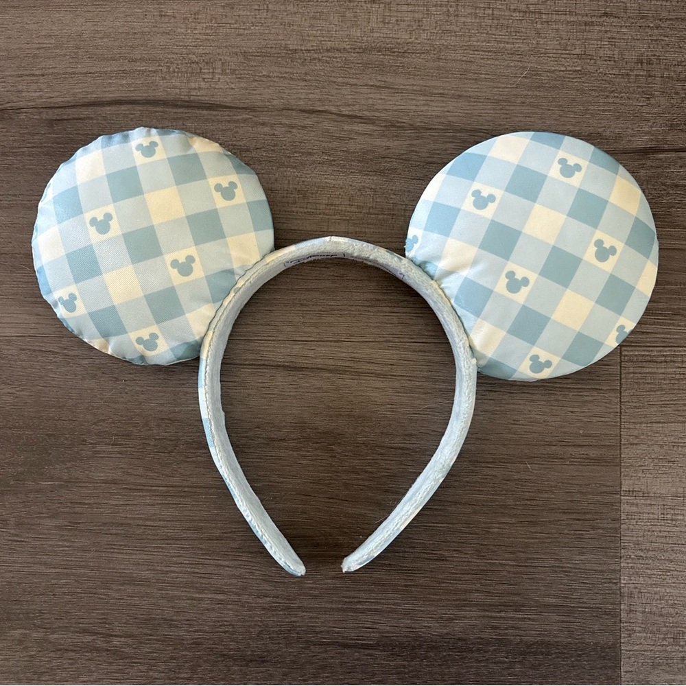 Stoney Clover Lane Blue Gingham Disney Ears